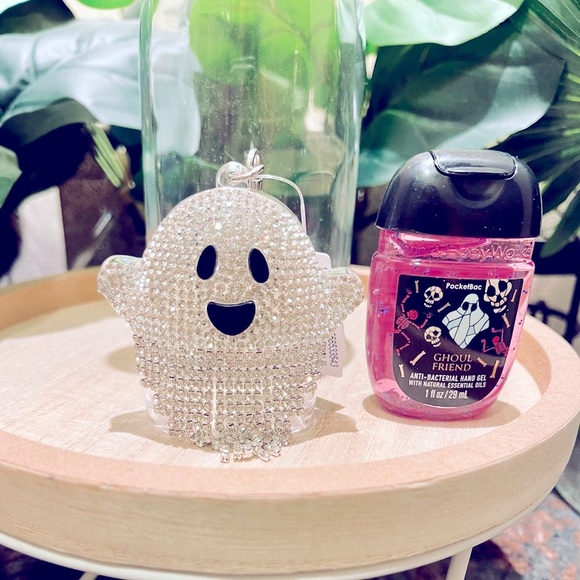 Bath & Body Works Kitchen Bath Body Works Bling Rhinestone Halloween Ghost Sanitizer Holder